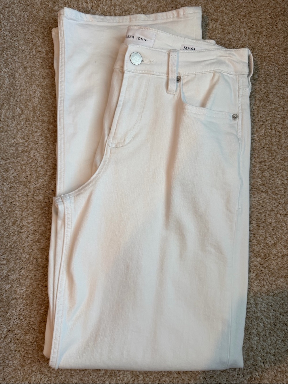 Taylor White Wide Straight-Leg Women's Jeans
